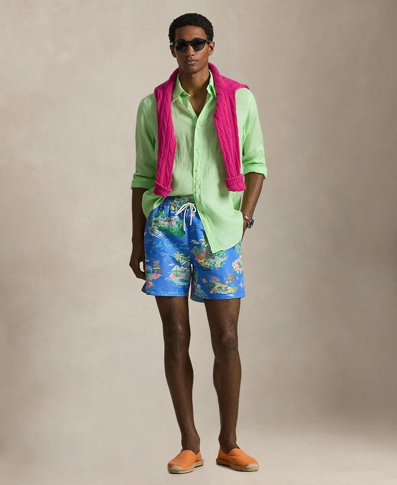 Polo Ralph Lauren Men's Printed Swim Trunks