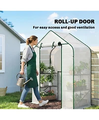 house for Outdoors, 6 Shelves with Pe Cover,