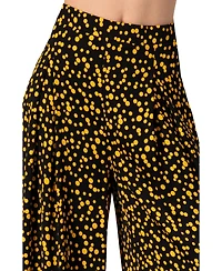 Ivonne Women's Wide-Leg Polka Dot Pants