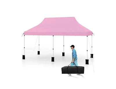 Slickblue Foldable Outdoor Canopy Gazebo with Storage Bag