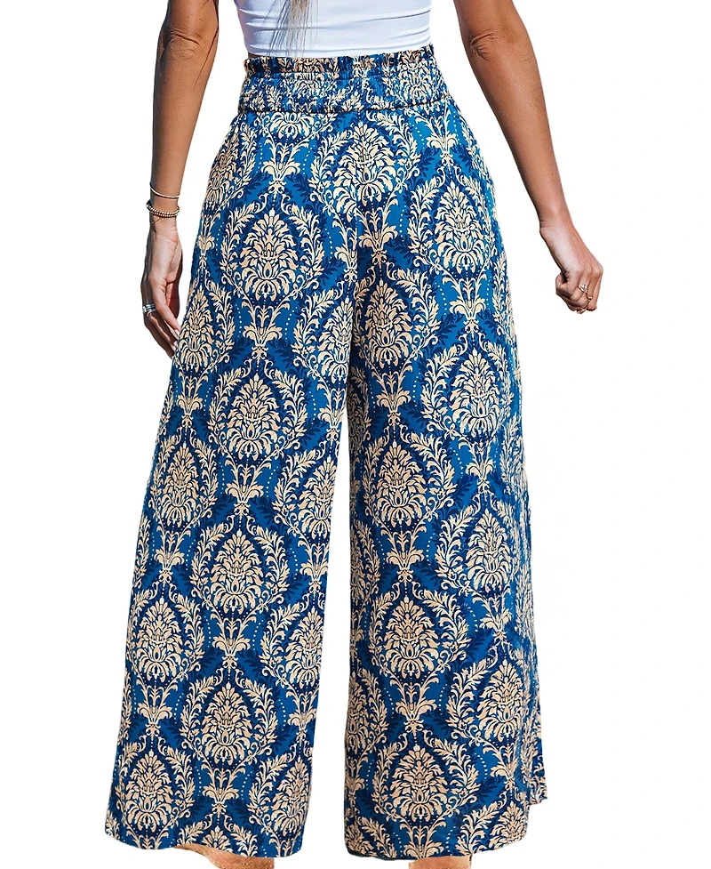 Cupshe Women's Gilded Sands Ornate Pants