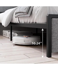 Gaomon King Bed Frame with Headboard, Storage Drawers & Built In Outlets