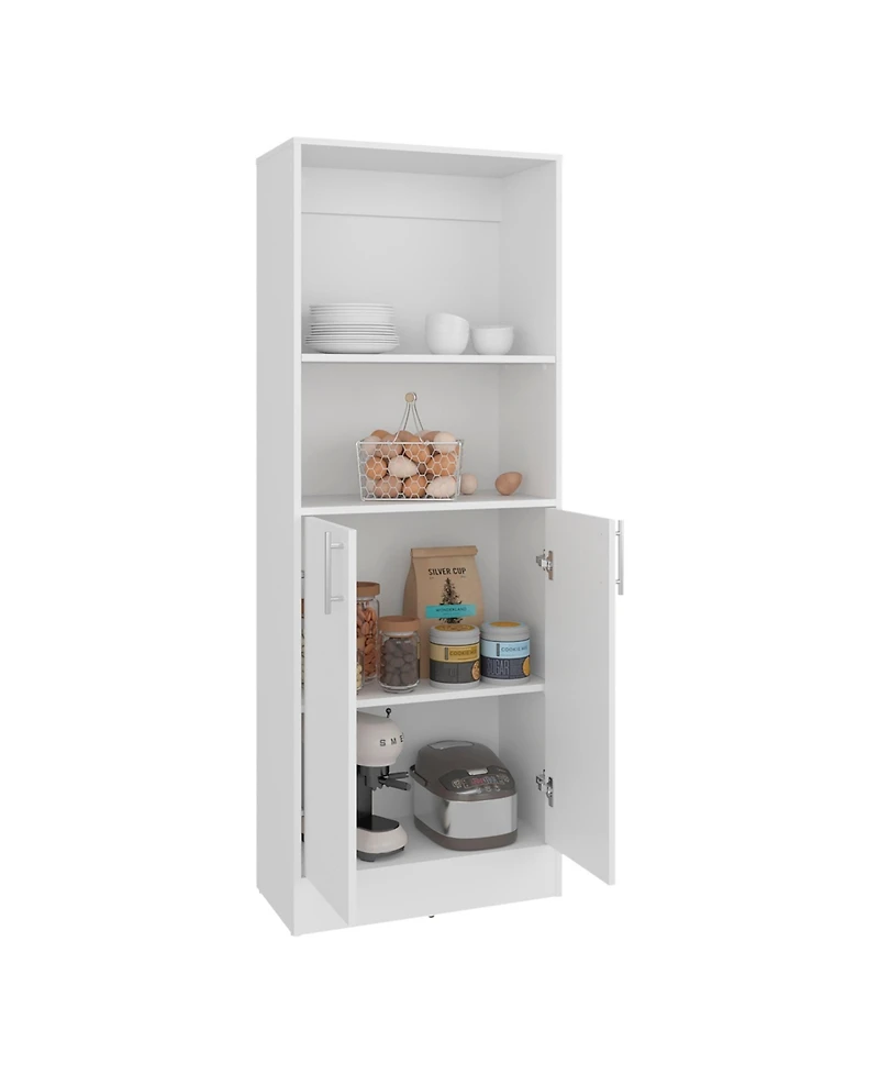 Fm Furniture Insite Kitchen Storage Cabinet with 3 Shelves and 2 Closed Compartments