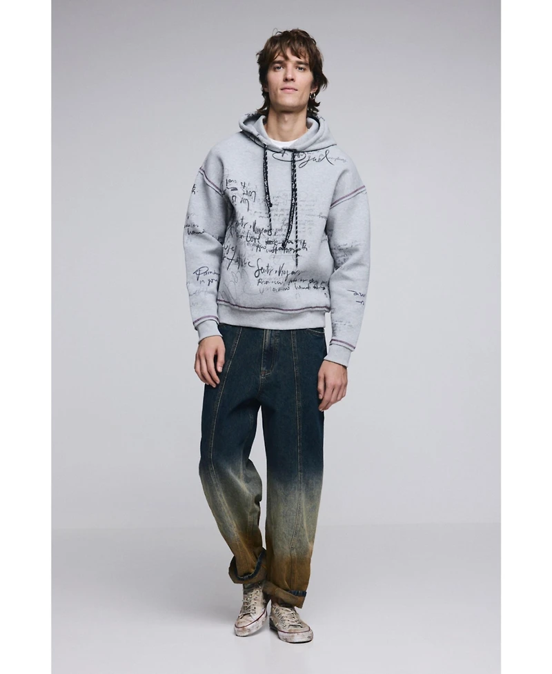 Desigual Men's Hooded lettering sweatshirt