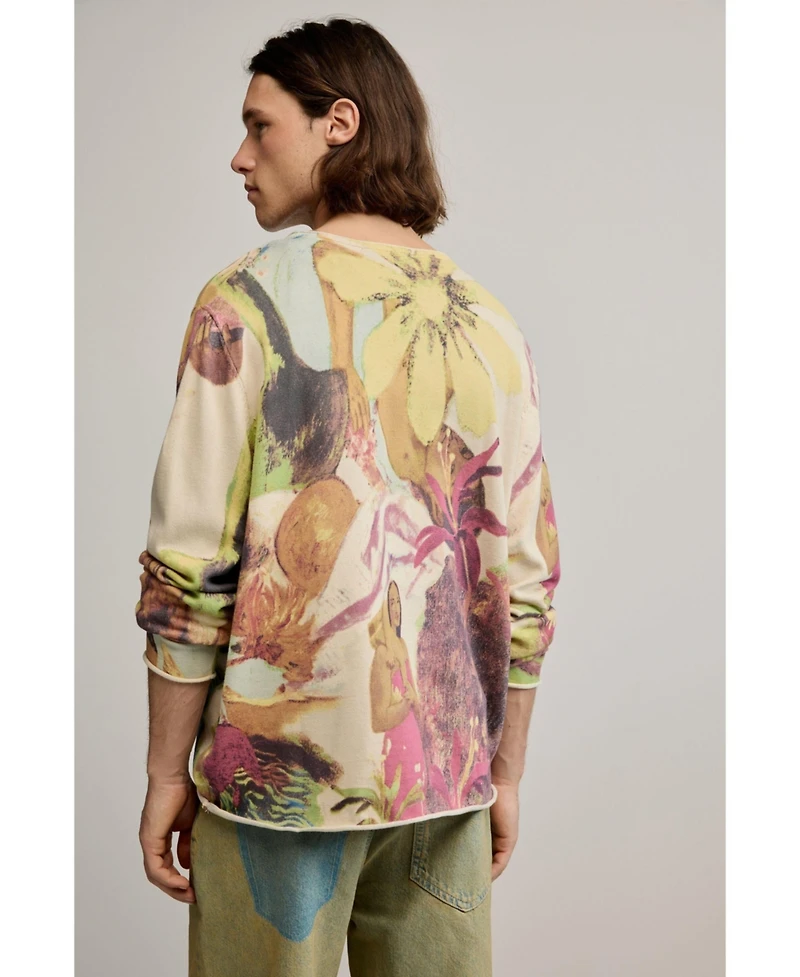 Desigual Men's Gaugin Printed Sweater