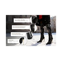 London Rag Women's Medira Pointed Toe Embellished Stiletto Boots