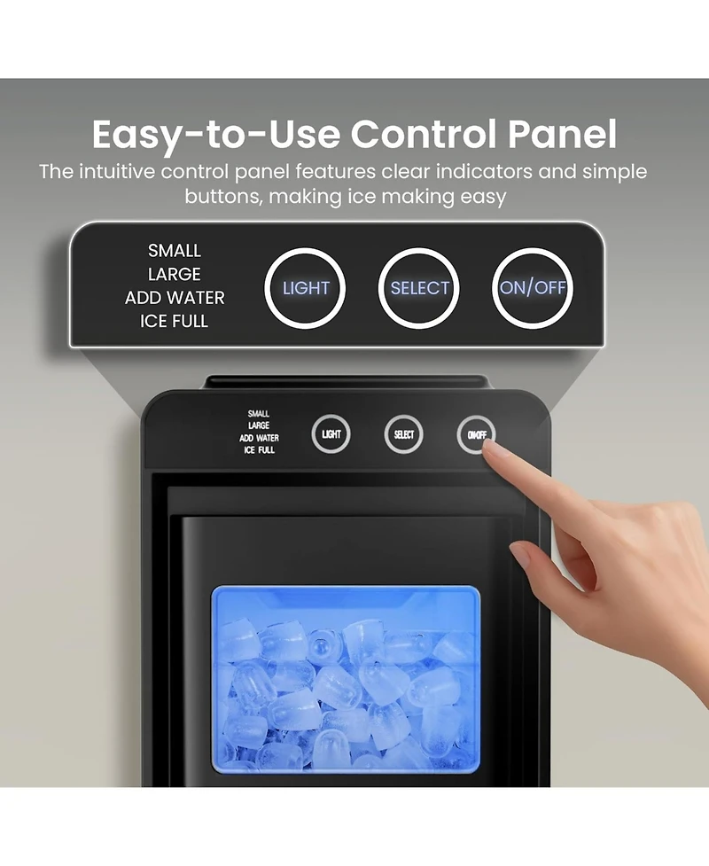 Antarctic Star Portable Ice Maker with Carry Handle, 26 lbs. Capacity & Self-Cleaning