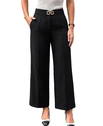 Cupshe Women's Pull-On Wide Leg Long Pants