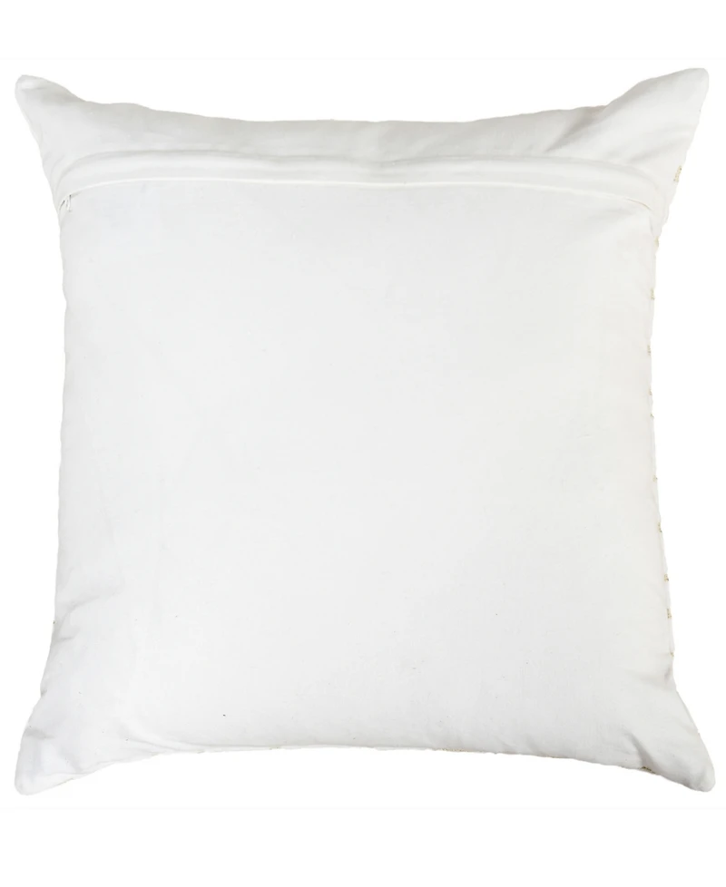 Rizzy Home Rose Cotton Decorative Pillow, 22" x 22"