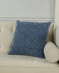Rizzy Home Lillie Cotton Decorative Pillow, 20" x