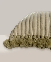 Rizzy Home Myrtle Cotton Decorative Pillow, 22" x 22"