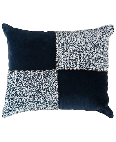 Rizzy Home Laine Cotton Velvet Decorative Pillow, 14" x 20"
