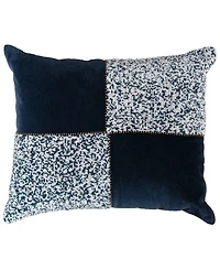 Rizzy Home Laine Cotton Velvet Decorative Pillow, 14" x 20"