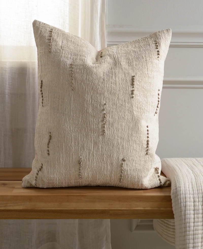 Rizzy Home Clara Cotton Decorative Pillow, 20" x 20"