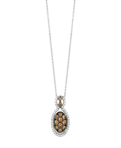 Le Vian Vanilla Diamond (0.19 ct. t.w.) & Chocolate Diamond (0.49 ct. t.w.) Pendant Necklace in 14k Vanilla Gold