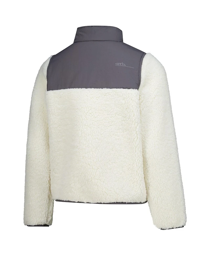 Garb Big Boys and Girls Charcoal Notre Dame Fighting Irish Teddy Sherpa Jacket