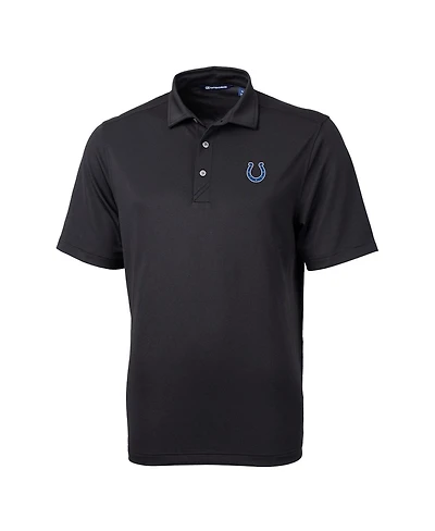 Cutter & Buck Men's Black Indianapolis Colts Virtue Eco Pique Polo Shirt