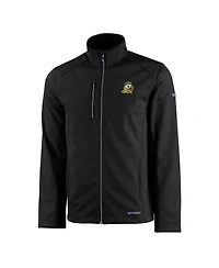 Cutter & Buck Men's Black Oregon Ducks Evoke Eco Softshell Full-Zip Jacket