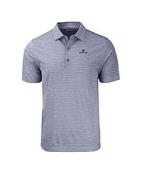 Cutter & Buck Men's Heather Navy Notre Dame Fighting Irish Forge Eco Heathered Stripe Stretch Polo Shirt