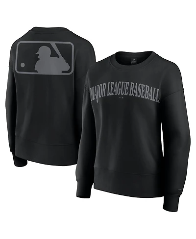 Fanatics Women's Black Mlb Elements Flow Pullover Sweatshirt