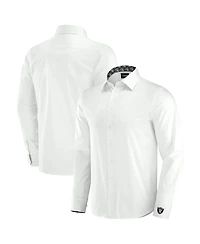 J. Palmer Men's White Las Vegas Raiders Man-In-Motion Long Sleeve Button-Up Dress Shirt