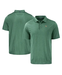 Cutter & Buck Men's Green Miami Hurricanes Coastline Epic Comfort Eco Polo Shirt