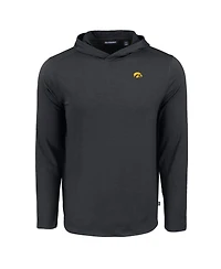 Cutter & Buck Men's Black Iowa Hawkeyes Coastline Epic Comfort Eco Long Sleeve Hoodie