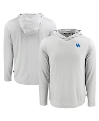 Cutter & Buck Men's Gray Kentucky Wildcats Coastline Epic Comfort Eco Long Sleeve Hoodie