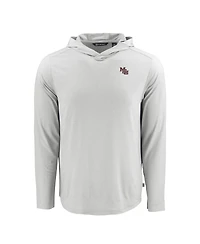 Cutter & Buck Men's Gray Mississippi State Bulldogs Coastline Epic Comfort Eco Long Sleeve Hoodie