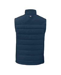 Cutter & Buck Men's Navy Los Angeles Dodgers Evoke Hybrid Eco Softshell Full-Zip Vest