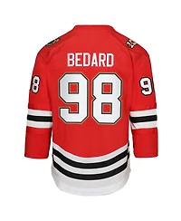 Outerstuff Baby Boys and Girls Connor Bedard Red Chicago Blackhawks Home Centennial Replica Jersey