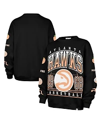 '47 Brand Women's Black Atlanta Hawks 2025/26 City Edition Go Big Oversized Sweatshirt