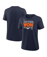 Nike Women's Navy Denver Broncos 2025 Afc West Division s Locker Room Trophy Collection T-Shirt