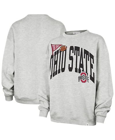 '47 Brand Women's Gray Ohio State Buckeyes Icon Fleece Sweatshirt