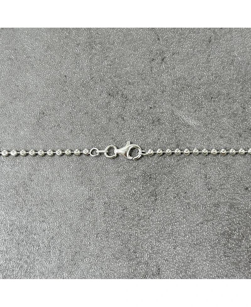 The Lovery Moon Bead Chain Necklace Sterling Silver