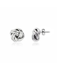 The Lovery Large Polished Knot Stud Earring Sterling Silver
