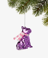 Holiday Lane Eclectic Charm Pink Glitter Dog Ornament, Macy's Exclusive
