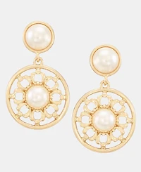 Charter Club Imitation Pearl Drop Earrings, Macy's Exclusive