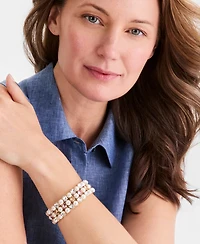 Charter Club Multi-Stone Stretch Bracelet, Macy's Exclusive