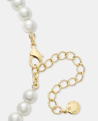 Charter Club Imitation Pearl & Flower Drop Necklace, Macy's Exclusive