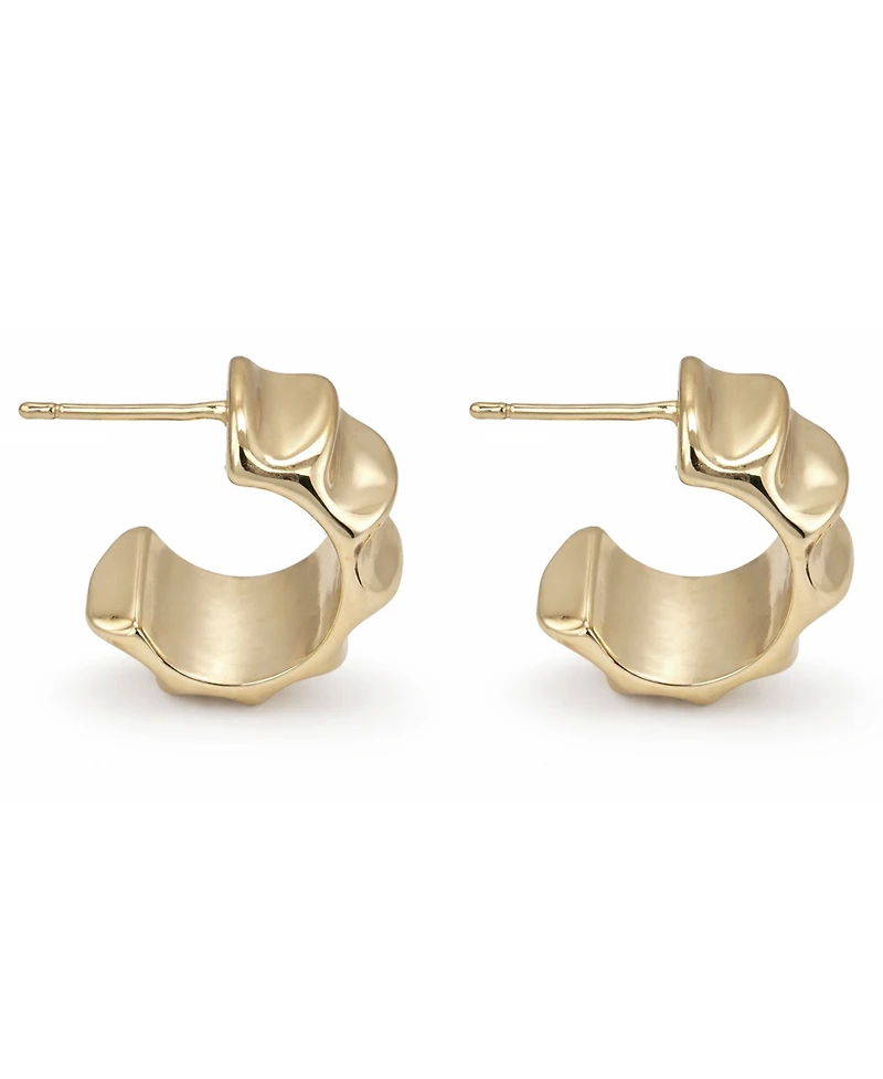 And Now This Puff Double Row Hoop Earrings