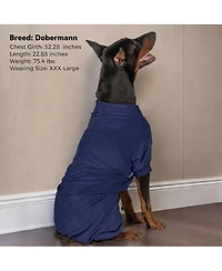 Aronkl Dog Fleece Pajamas with High Collar for Warmth and Comfort