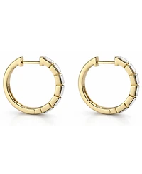 And Now This Crystal Baguette Hinged Hoop Earrings