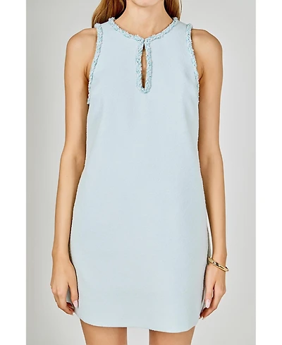 English Factory Women's Textured Mini Dress