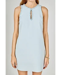 English Factory Women's Textured Mini Dress