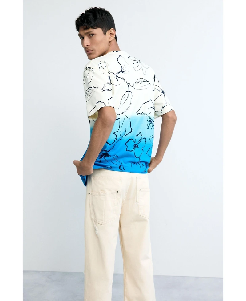 Desigual Men's Tropical Gradient T-shirt