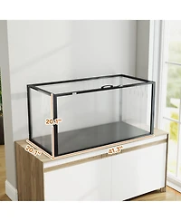 PawHut Large Acrylic Hamster Cage, Chewproof Guinea Pig Cage