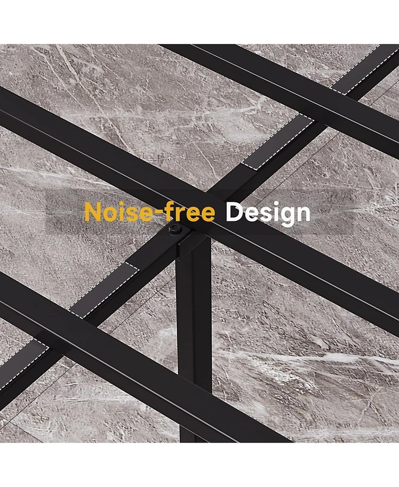 gaomon Queen Ultra Sturdy Metal Bed Frame 3-in-1 Steel Support No Box Spring Easy Assembly