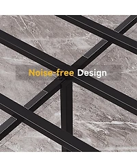 gaomon Queen Ultra Sturdy Metal Bed Frame 3-in-1 Steel Support No Box Spring Easy Assembly