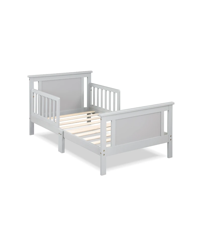 Flynama Rockport Reversible Panel Toddler Bed Solid Wood Dual Tone Finish Low Profile Design for Kids Bedroom
